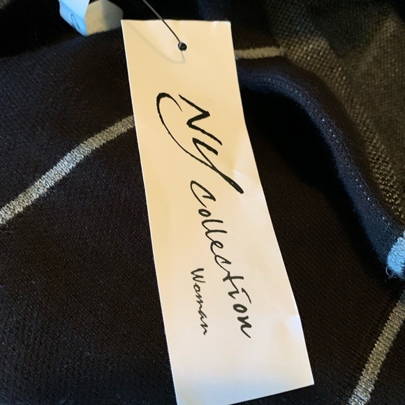 NY COLLECTION black and white NWT sweater skirt - Picture 6 of 10